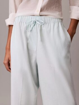 Linen Cotton Pull-On Pants