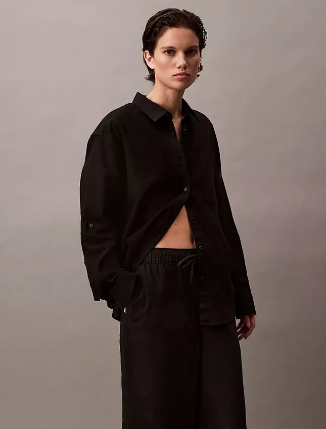 Linen Cotton Pull-On Pants Linen Cotton Pull-On Pants
