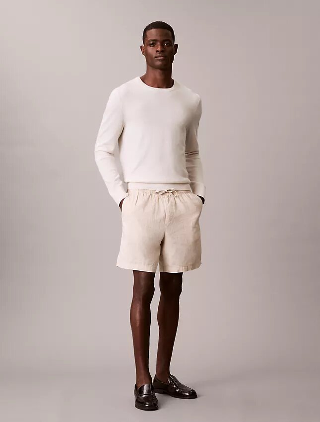 Linen Cotton Pull-On Shorts Linen Cotton Pull-On Shorts