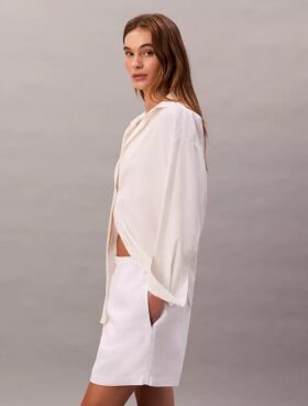 Linen Cotton Pull-On Shorts