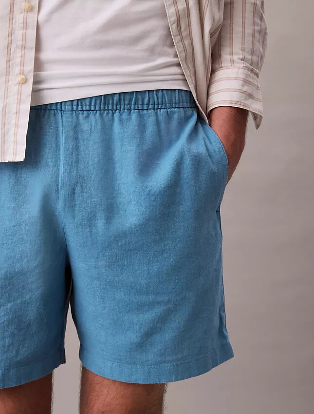 Linen Cotton Pull-On Shorts Linen Cotton Pull-On Shorts