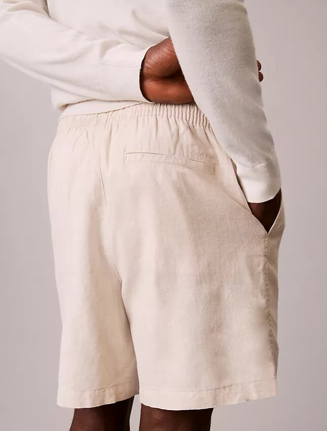 Linen Cotton Pull-On Shorts Linen Cotton Pull-On Shorts