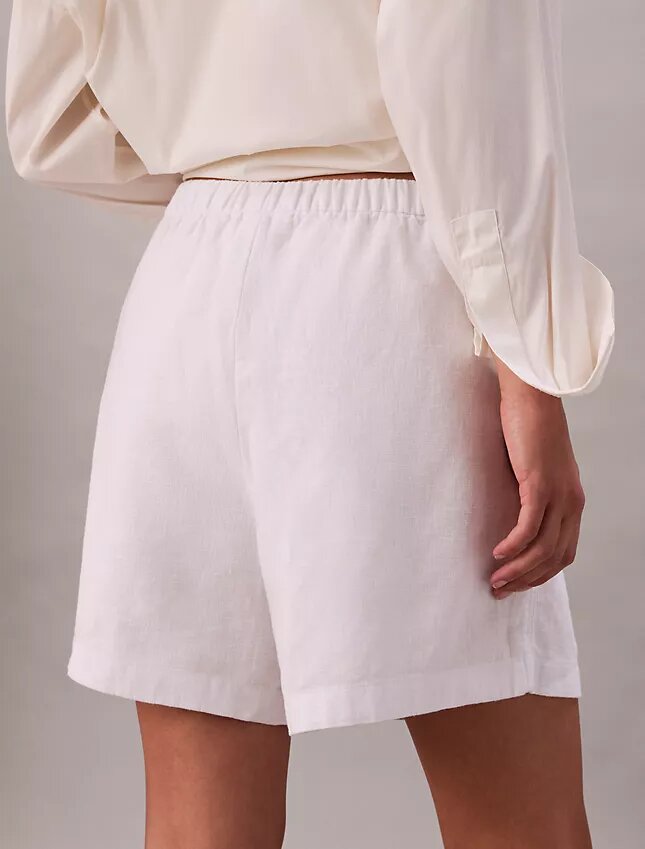 Linen Cotton Pull-On Shorts Linen Cotton Pull-On Shorts
