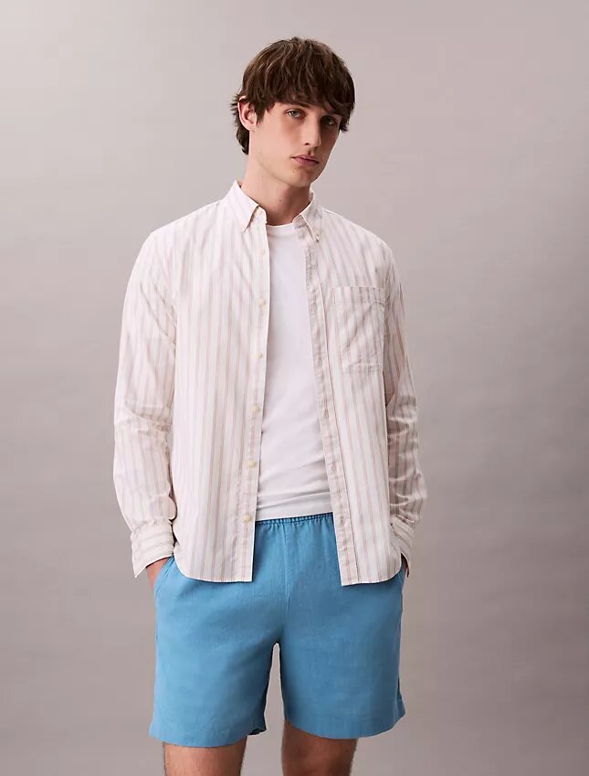 Linen Cotton Pull-On Shorts Linen Cotton Pull-On Shorts