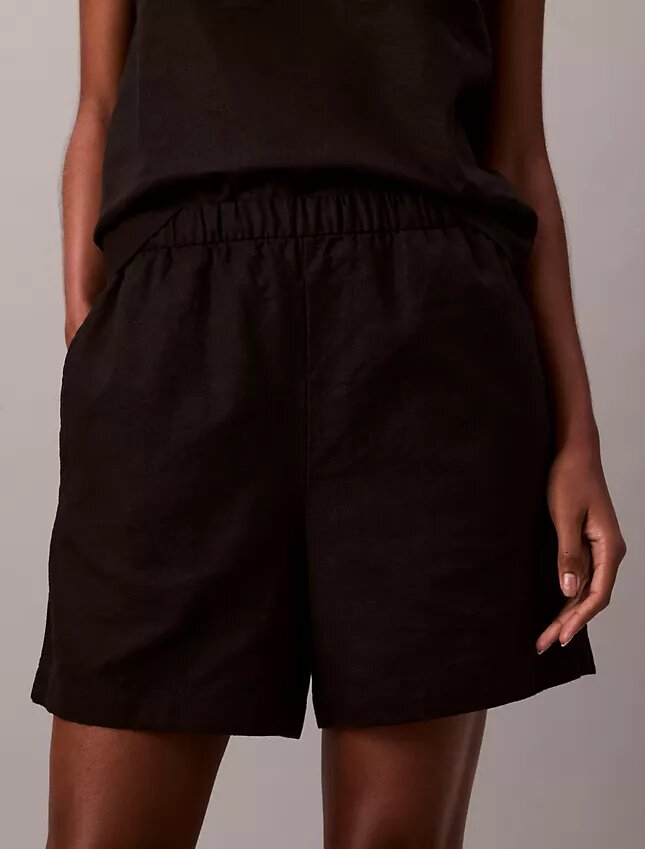 Linen Cotton Pull-On Shorts Linen Cotton Pull-On Shorts