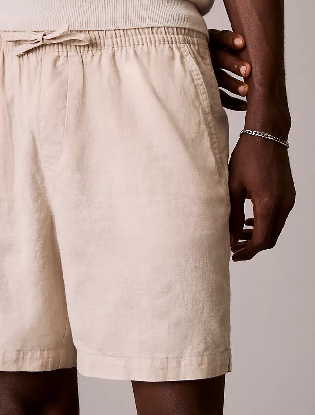 Linen Cotton Pull-On Shorts Linen Cotton Pull-On Shorts