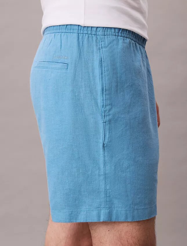 Linen Cotton Pull-On Shorts Linen Cotton Pull-On Shorts