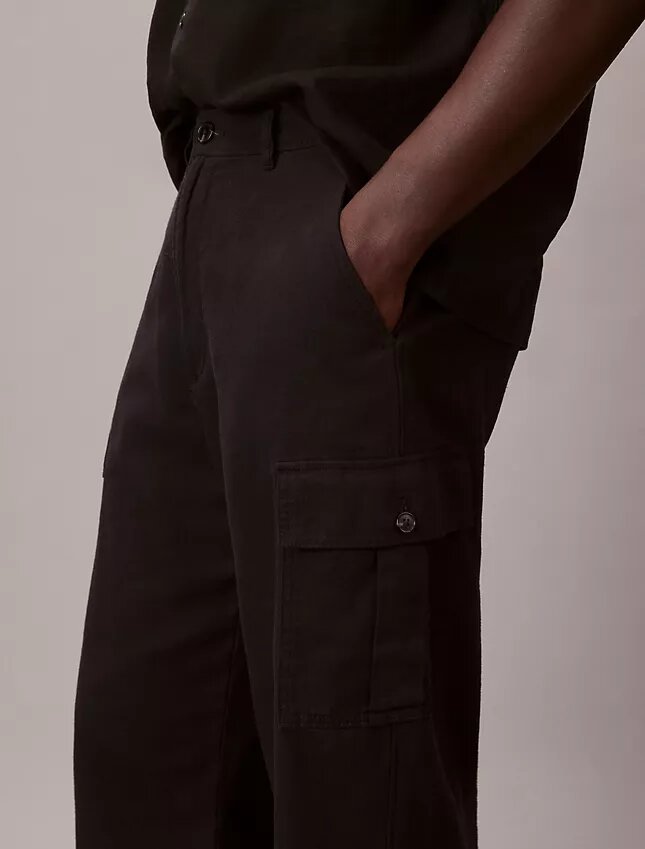 Linen Cotton Relaxed Straight Cargo Pants Linen Cotton Relaxed Straight Cargo Pants