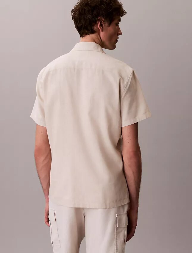 Linen Cotton Short Sleeve Button-Down Shirt Linen Cotton Short Sleeve Button-Down Shirt