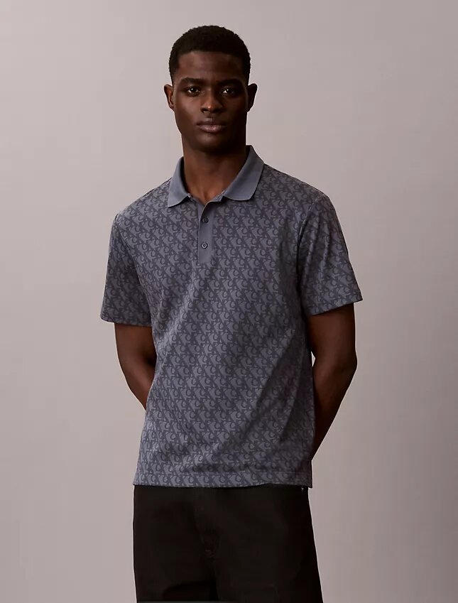Liquid Touch Allover Print Polo Shirt Liquid Touch Allover Print Polo Shirt