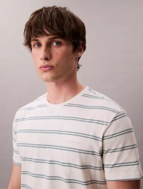 Liquid Touch Stripe Crewneck T-Shirt