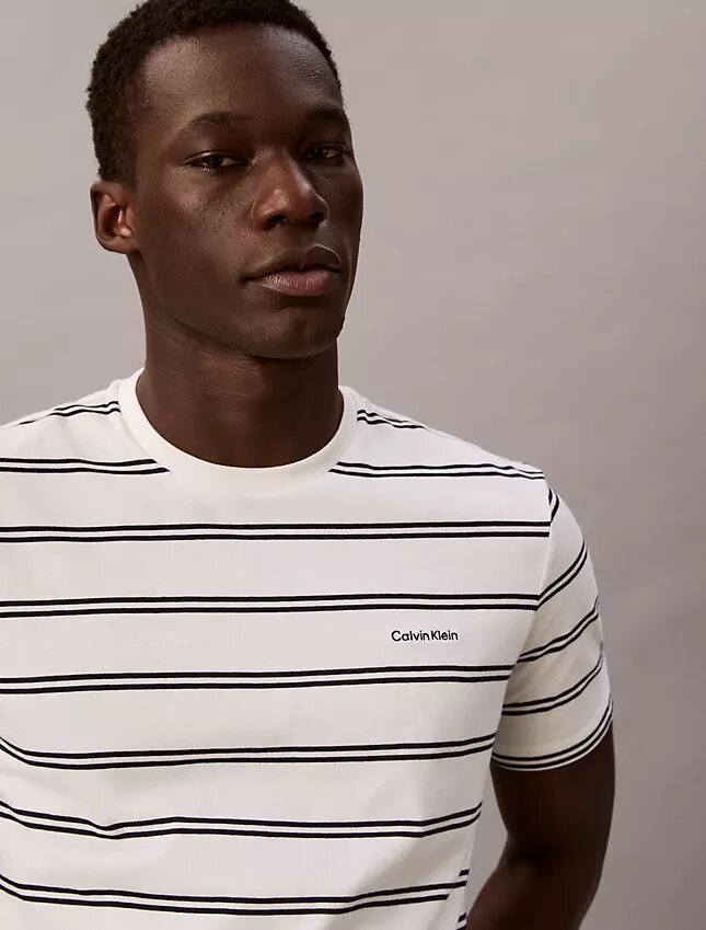 Liquid Touch Stripe Crewneck T-Shirt Liquid Touch Stripe Crewneck T-Shirt
