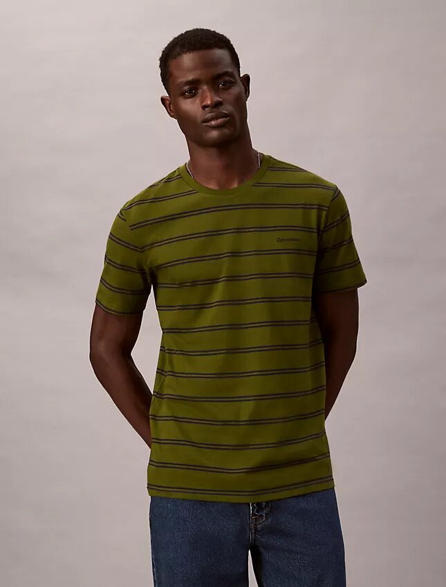 Liquid Touch Stripe Crewneck T-Shirt Liquid Touch Stripe Crewneck T-Shirt