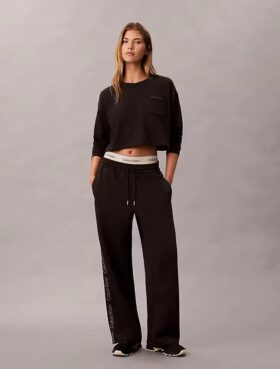 Logo Cotton Jersey Cropped Tee