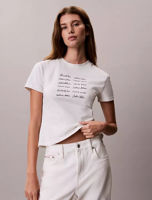 Logo Font Graphic Slim T-Shirt Logo Font Graphic Slim T-Shirt