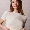 Logo Graphic Cropped Ringer T-Shirt
