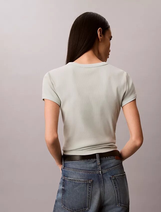 Logo Graphic Rib Slim T-Shirt Logo Graphic Rib Slim T-Shirt