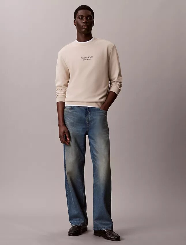 Logo Graphic Terry Crewneck Sweatshirt Logo Graphic Terry Crewneck Sweatshirt