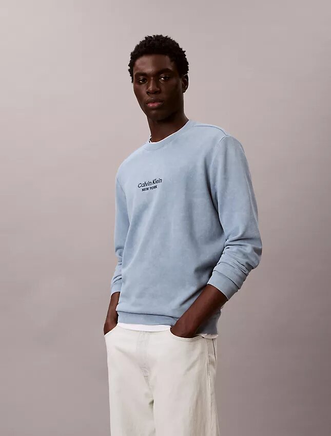 Logo Graphic Terry Crewneck Sweatshirt Logo Graphic Terry Crewneck Sweatshirt