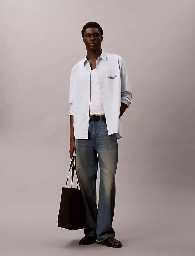 Logo Graphic Washed Oxford Button-Down Shirt Logo Graphic Washed Oxford Button-Down Shirt