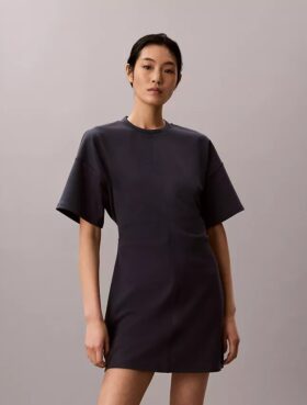 Logo Rib Interlock T-Shirt Dress