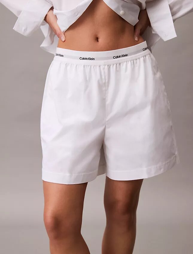 Logo Waistband Cotton Shorts Logo Waistband Cotton Shorts