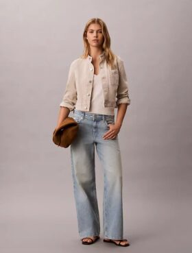 Low Rise Baggy Logo Jeans