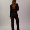 Lurex Merino Wool Blend Flared Pants