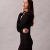 Lurex Merino Wool Blend Mini Sweater Dress