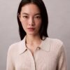 Lurex Merino Wool Blend Rib Cardigan