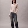 Lurex Merino Wool Blend Rib Cardigan