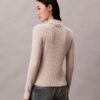 Lurex Merino Wool Blend Rib Cardigan