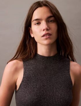 Lurex Midi Dress
