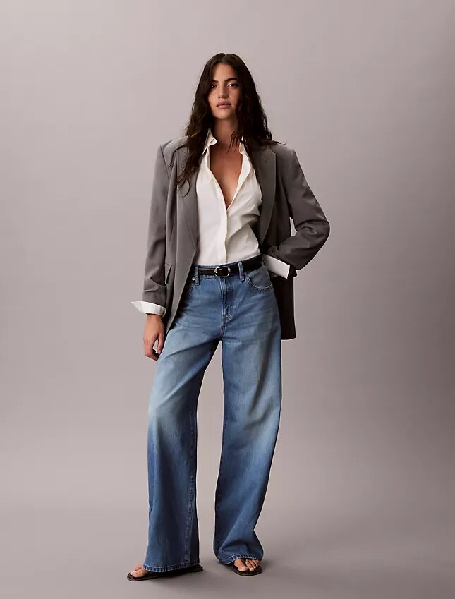 Lyocell Blend Wide Leg Jeans Lyocell Blend Wide Leg Jeans