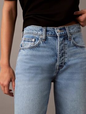 Lyocell Blend Wide Leg Jeans