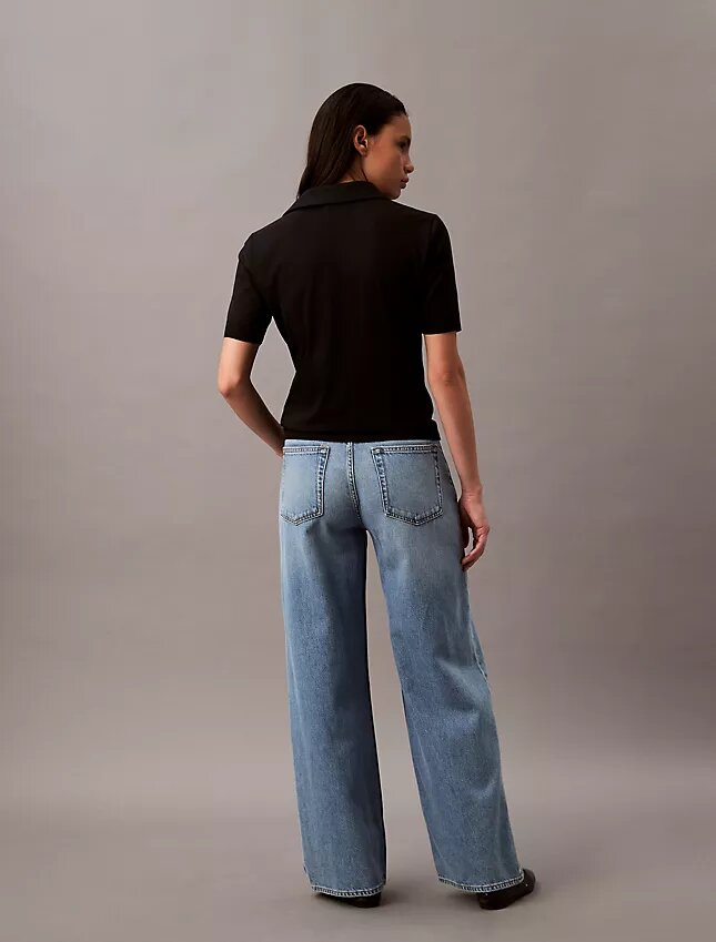 Lyocell Blend Wide Leg Jeans Lyocell Blend Wide Leg Jeans