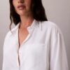 Lyocell Roll Tab Button-Down Shirt