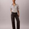 Lyocell Roll Tab Button-Down Shirt