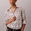 Lyocell Roll Tab Button-Down Shirt