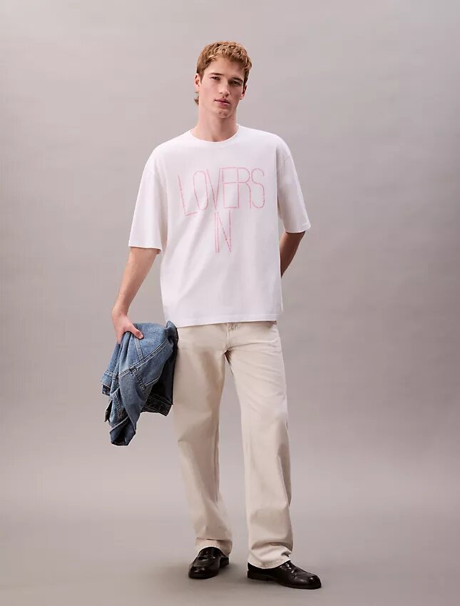 Marc Hundley Pride Lovers in Relaxed T-Shirt Marc Hundley Pride Lovers in Relaxed T-Shirt