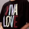 Marc Hundley Pride Viva Love Cropped Relaxed T-Shirt