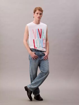 Marc Hundley Pride Viva Love Relaxed Tank Top