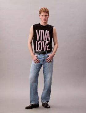 Marc Hundley Pride Viva Love Relaxed Tank Top
