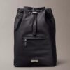 Matte Nylon Drawstring Backpack Matte Nylon Drawstring Backpack