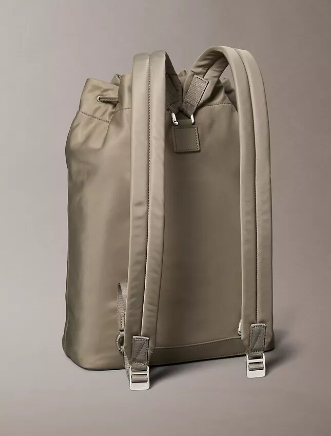 Matte Nylon Drawstring Backpack Matte Nylon Drawstring Backpack