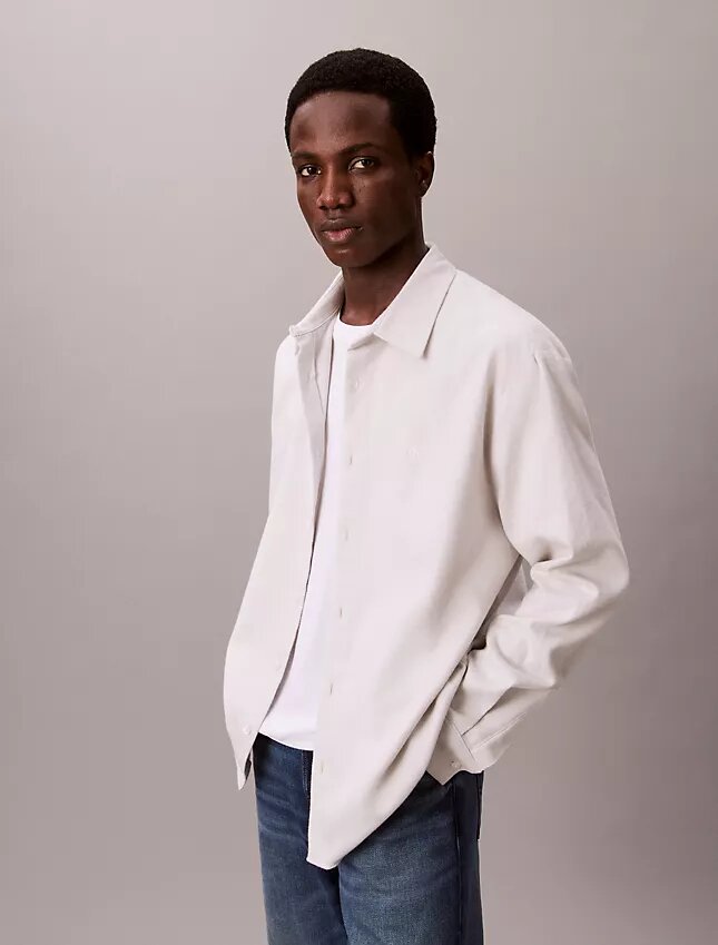Melange Flannel Relaxed Button-Down Shirt Melange Flannel Relaxed Button-Down Shirt