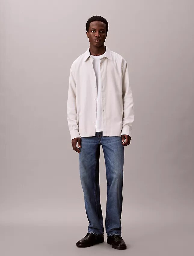 Melange Flannel Relaxed Button-Down Shirt Melange Flannel Relaxed Button-Down Shirt
