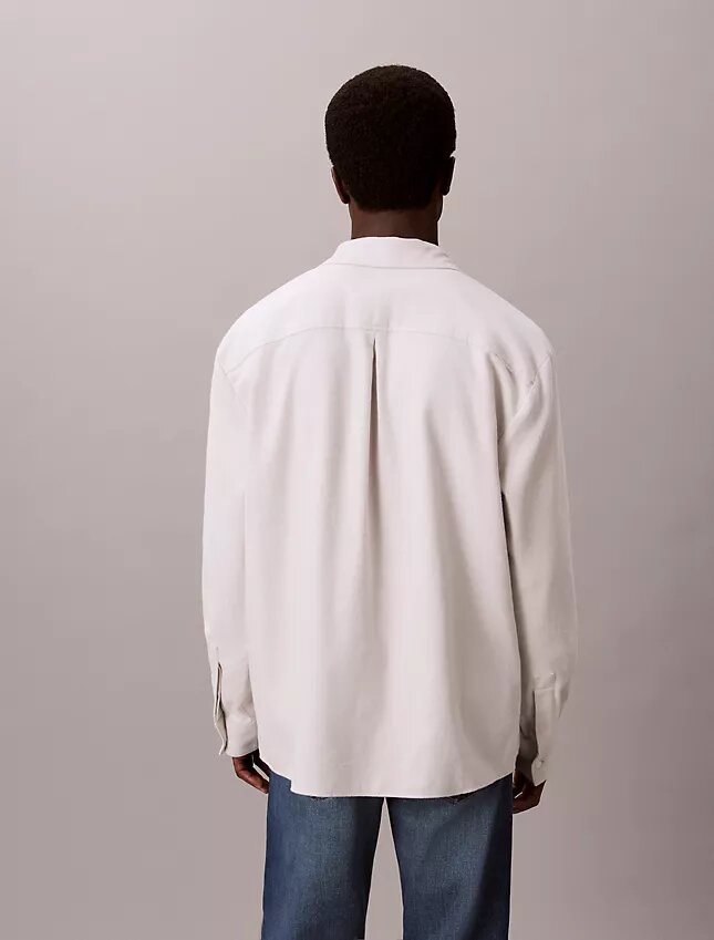 Melange Flannel Relaxed Button-Down Shirt Melange Flannel Relaxed Button-Down Shirt