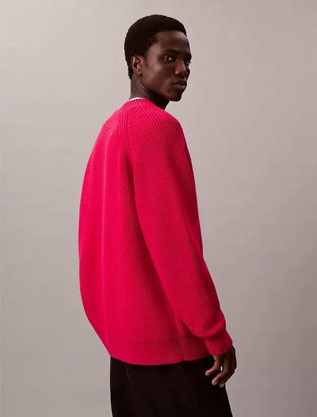 Merino Wool Blend Relaxed V-Neck Sweater Merino Wool Blend Relaxed V-Neck Sweater