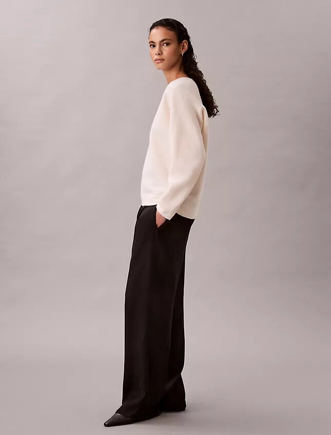 Merino Wool Relaxed V-Neck Sweater Merino Wool Relaxed V-Neck Sweater
